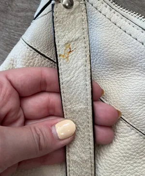 Coach White Perri soft pebble leather shoulder bag thumbnail 9