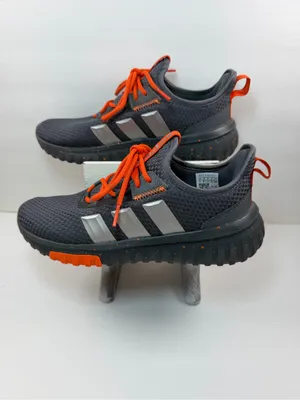 Adidas Cloudfoam Women Size 5 Gray Orange Running Sneakers Athletic Shoes thumbnail 2