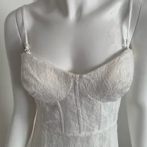 Lulus White Lace Bustier Maxi Dress – Size L – Stretch Fit Bridal Gown – New thumbnail 5