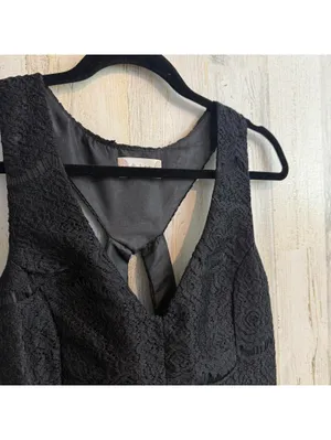 Altar’d State Black Lace Fit & Flare Cutout Party Dress Large thumbnail 6
