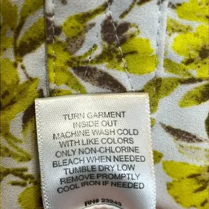 Imperfect yellow floral pocket dress vneck pointed collar lined‎ bright bohemian thumbnail 16