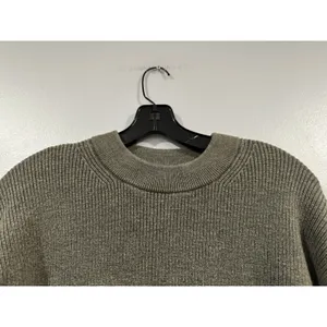 Lululemon Merino Wool-Blend Ribbed Crewneck Sweater Heathered Nomad Sz 8 thumbnail 2