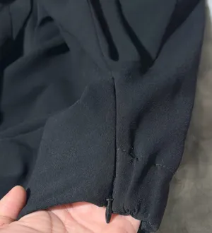 ZARA Black Cropped Tie-Front Jacket XS Long Sleeve Short Womens Casual Solid thumbnail 7