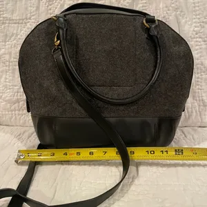 HOBO Handbag Unique Felt/Leather Combo Style Bag thumbnail 1
