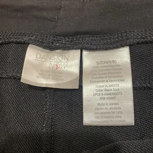 DANSKIN Now Black Fleece Capri Workout pants thumbnail 2