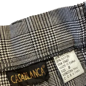 Casablanca Tweed Career Pants Gray Size 8 thumbnail 3