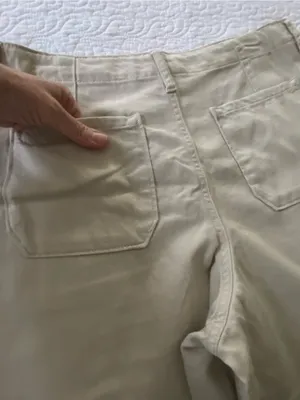 Time and Tru Wide-Leg High Waisted Pants in Beige Size 10 thumbnail 8