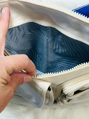 Everyday Utility Tote Bag in Light Beige - Multiple Pockets thumbnail 3