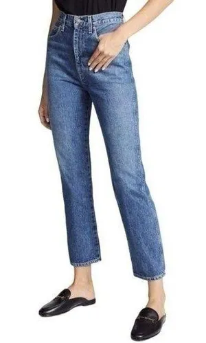AGOLDE Denim Women’s Size 25 Placebo Blue High Rise Pinch Waist Kick Jeans thumbnail 1