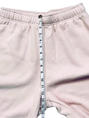KUT from Kloth & SO Boyfriend Fit High Rise Cozy Fleece Jogger Sweatpants Pink Medium thumbnail 5