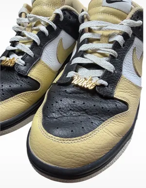 🌟 Custom Nike Dunk Low Unlocked "By You" Gold Hardware Women 10 | Men 8 thumbnail 6