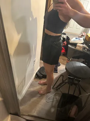 Vegan Leather Shorts Black thumbnail 6