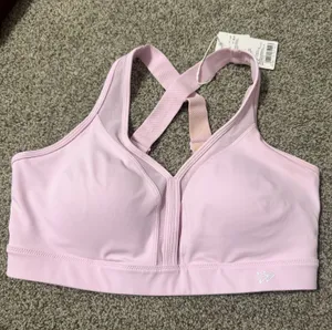 Yvette pink sports bra thumbnail 1