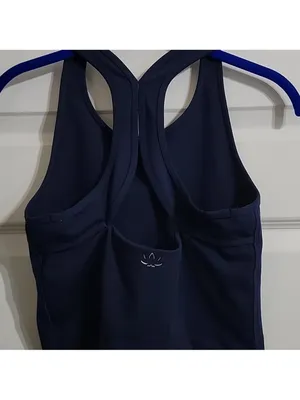 $86 BEYOND YOGA Powerbeyond STRIVE CROPPED TANK in NAVY XL thumbnail 5