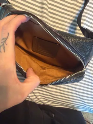 Coach Belt Bag In Signature Denim and Black Leather thumbnail 2