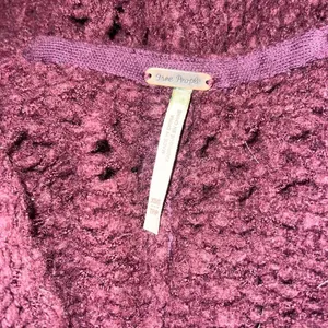✨Free People Saturday Morning Knit Oversized Maroon Cardigan Cardi Sweater✨ thumbnail 11