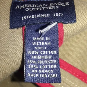 American Eagle Button Down Blazer Jacket Peacoat M Tan Brown thumbnail 3
