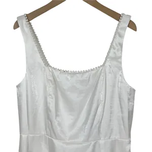 NWT Lulus White Pearl Trim Sleeveless Mini Dress Size Small thumbnail 4