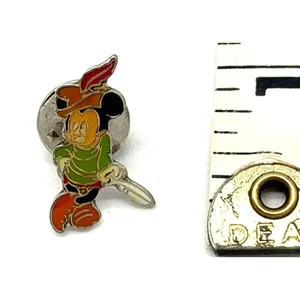 Disney Pin Brave Little Tailor Mickey Mouse Vintage Enamel Lapel Pin Movie Short thumbnail 2