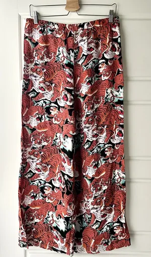 Tiger Printed Lounge Pants Sz M Red Size M thumbnail 1