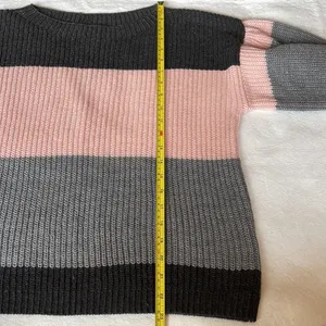 Cable & Gauge Colorblock Short Sleeve Sweater size M thumbnail 6