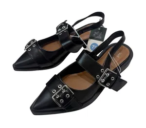 Wild Fable 7.5 Peyton pointed toe double buckle slingbacks 3630 thumbnail 1