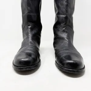 [Stuart Weitzman] Black Leather Accummulate Tall Knee High Riding Boots Size 7.5 thumbnail 4