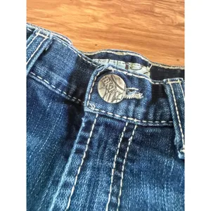 BKE Drew Denim Shorts Dark Wash Contrast Stitch Size 25‎ Americana Summer thumbnail 2