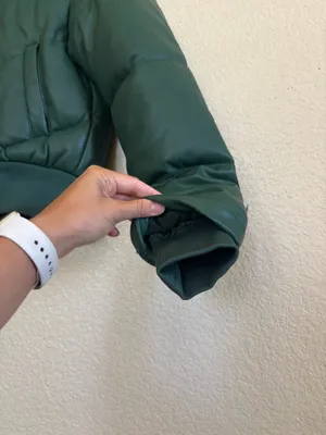 Green Ci Sono Puffer Jacket thumbnail 2