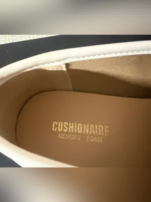 Cushionare Memory foam White Loafers with Gold Bit Detail thumbnail 4