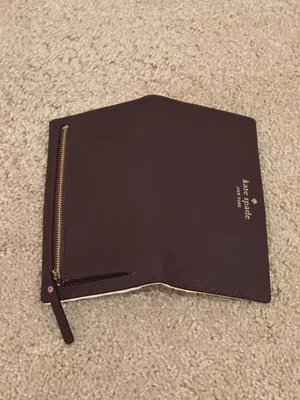Kate Spade Dark Plum Card Holder thumbnail 5