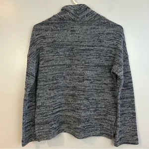 Madewell Knit Blue Cowl Neck Long Sleeve Relaxed Sweater Size Small thumbnail 7