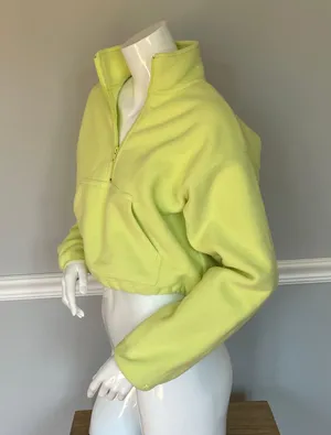 Aritzia Tna Yellow Fleece Sweatshirt thumbnail 2