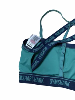Gymshark Strike Sports Bra in Alpine Green & Navy Womans M thumbnail 6