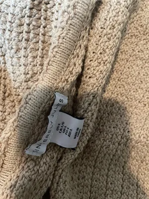 Sincerely Jules Beige Knit Halter Crop Top with Shell Buttons thumbnail 2