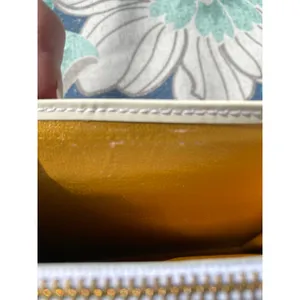 Off-White Patent Leather Medallion Long Flap Wallet Card Coin thumbnail 11
