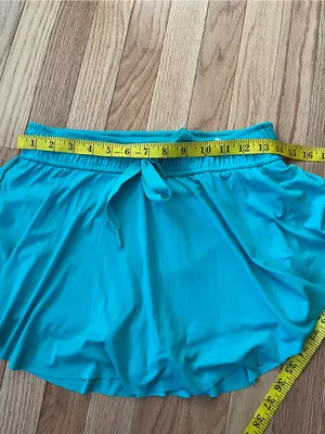 Free People Aqua Blue Tennis Skort Small Athleisure Beach Cover Up Sporty Summer thumbnail 3