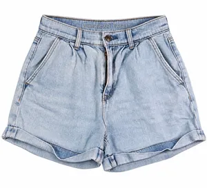 American Eagle Mom Short Cuffed Light Wash Size 0 thumbnail 1