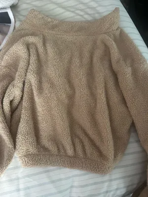 Boutique V neck teddy bear Sherpa thumbnail 2