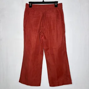 Club Monaco Rust Wide-Leg Linen Blend Pants‎ thumbnail 6