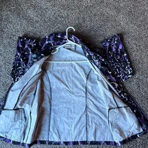 Zengery purple and black leopard print raincoat size (2)‎ large thumbnail 8