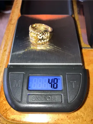 Golden Apatite Moissanite Ring Size 7 Gold thumbnail 9