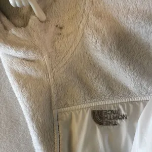 The North Face Osito Hooded Fleece Jacket‎ White Silken Raschel Full Zip S Cozy thumbnail 7