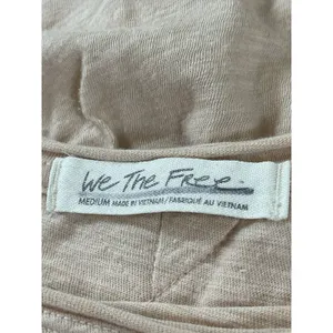 We The Free Free People Oversized Tunic Top Blush Long Sleeve Asymmetrical Hem M thumbnail 6