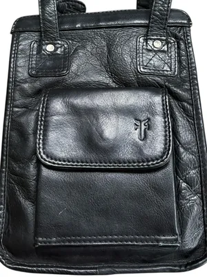FRYE Leather Leather Vertical Shoulder Bag Black thumbnail 3