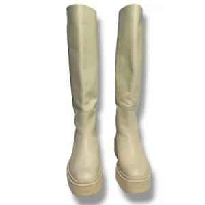 Sam Edelman Larina Cream Leather Tall Boots Platform Lug Sole Womens 6.5 thumbnail 3