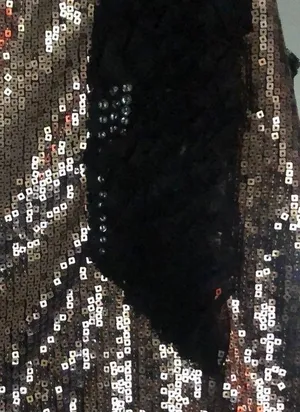 Elsey gold sequin tank. Size small thumbnail 2