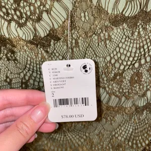 Free People NWT Martini Combo Zoey Lace High-Rise Scalloped Trim Mini Skirt 2 thumbnail 6