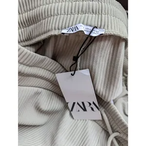 Zara ribbed straight leg pants size Large thumbnail 6