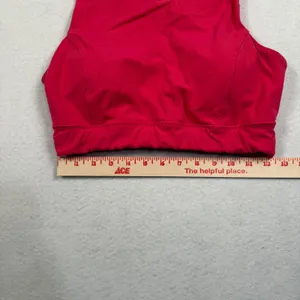 Athleta Deep Breathe Bralette Sports‎ Bra Womens Medium Pink Crisscross Back thumbnail 4